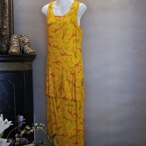 Rare find Vintage Nicole Miller animal print dress